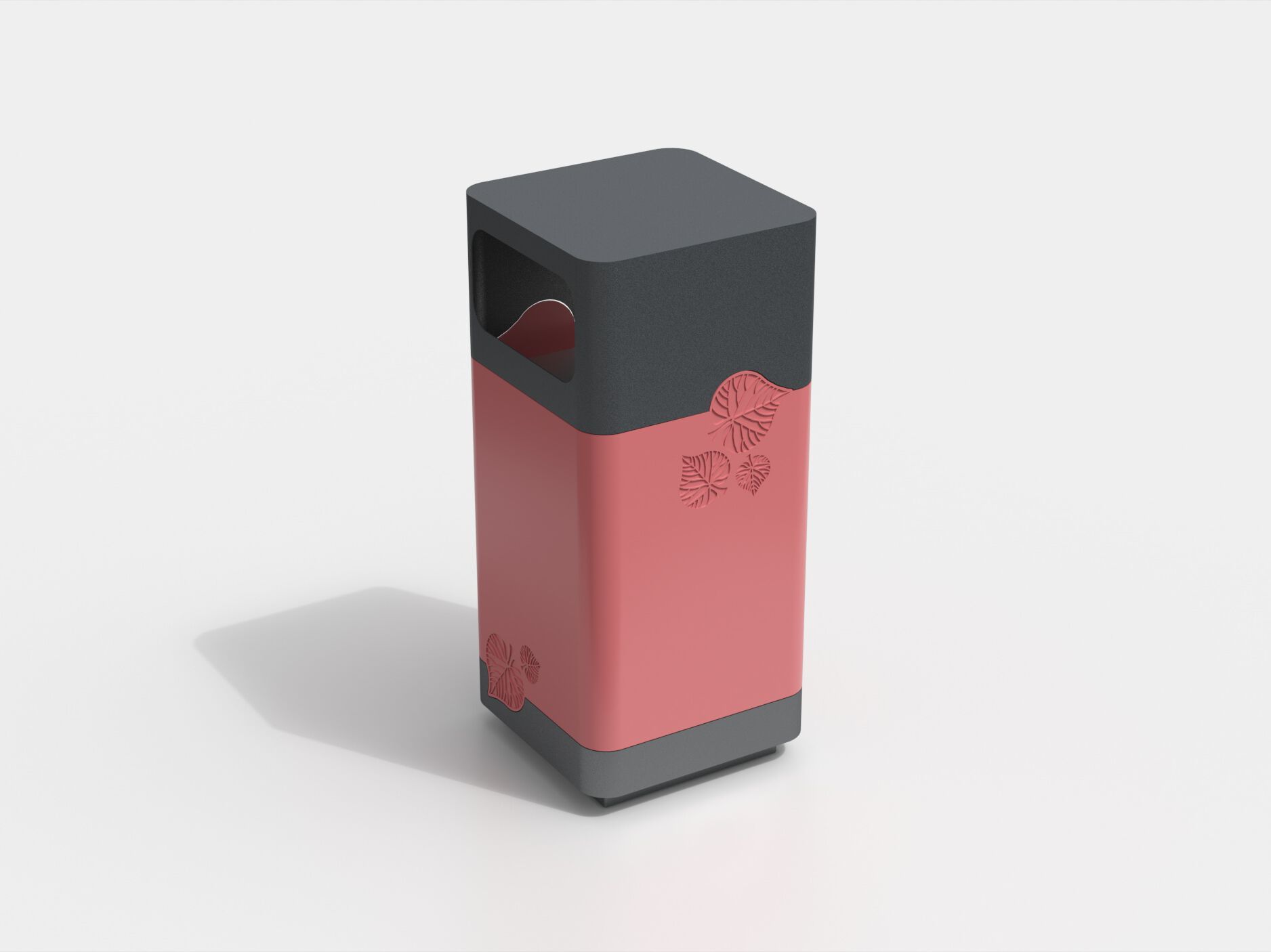 Оцинкованная стальная корзина для мусора с крышкой Viscio Urban Design MARTINO ARCH-00110849 - Вид №4