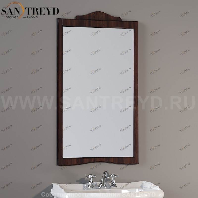 731340 Зеркало с рамой 63x116. Retro Kerasan