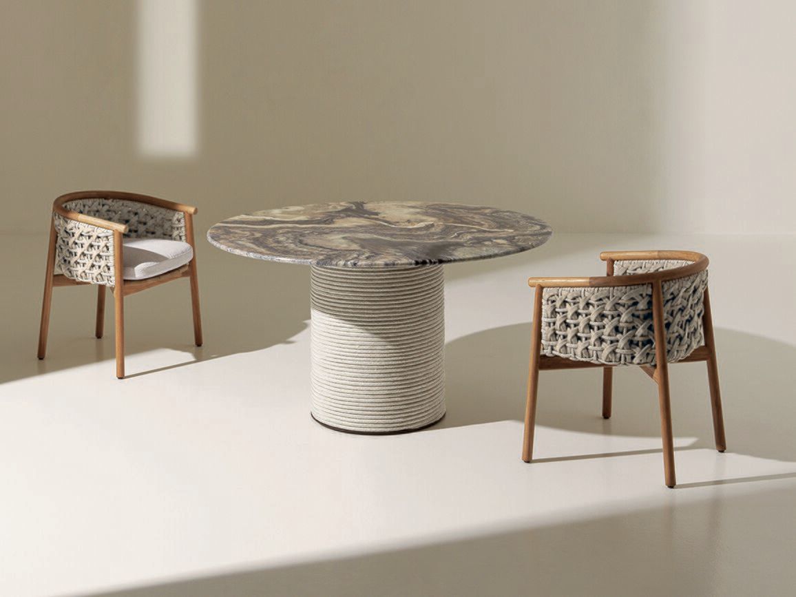 Стул для сада из тикового дерева с подлокотниками Ethimo патио ARCH-00083384 - Вид №7