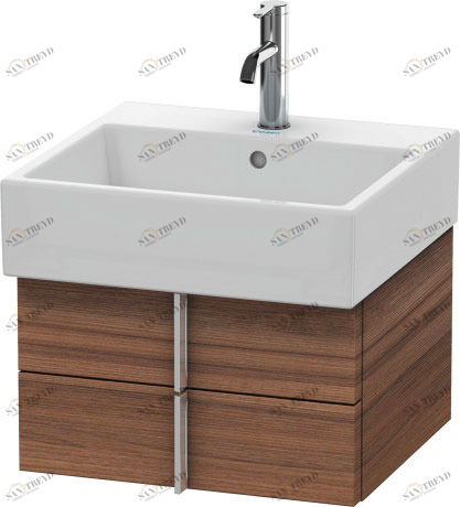 VA628407979 Тумбочка подвесная Vero Air #VA6284 484 x 431 мм Орех натуральный, декор Duravit