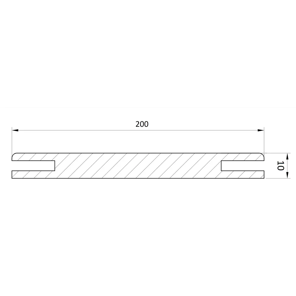 Добор телескопический Artens Ницца 2070х200х10 мм ПВХ цвет дуб неаполь STLM-2011635 - Вид №3