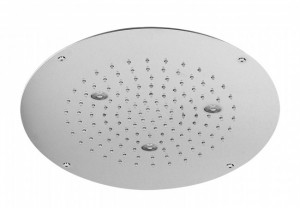 888 / C4RPR ХРОМОТЕРАПИЯ / ХРОМОТЕРАПИЯ Ø 400 мм. стальная круглая потолочная душевая лейка с функцией дождя и хромотерапией с сенсорным управлением для активации хромотерапии. Bongio Wellness