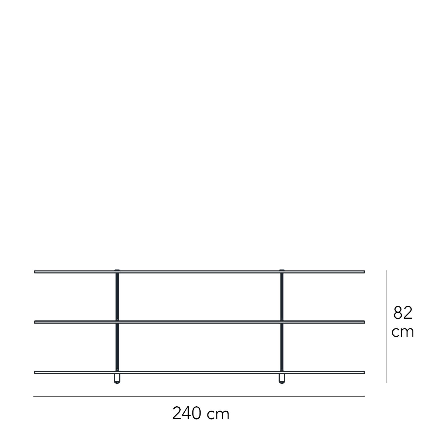 Прямоугольная консоль из флоат-стекла FontanaArte ARCH-00098527 - Вид №1