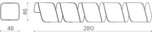 DN500R 5 seater upholstered bench True Design Dna - Вид №1