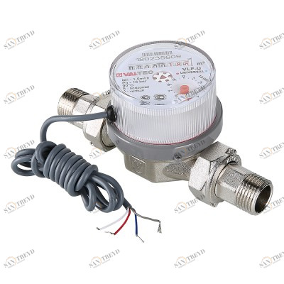 VLF-15U-I Водосчетчик универсальный с импульсным выходом (новый) Valtec 1/2", 80 мм 