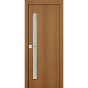 Комплект двери со стеклом 80x200 см финиш бумага цвет орех с добором 200 мм