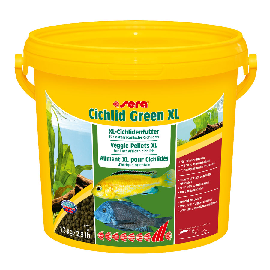 ПР0042135 Корм для рыб для цихлид растительноядных Cichlid Green XL 3800мл (1,3кг) SERA 