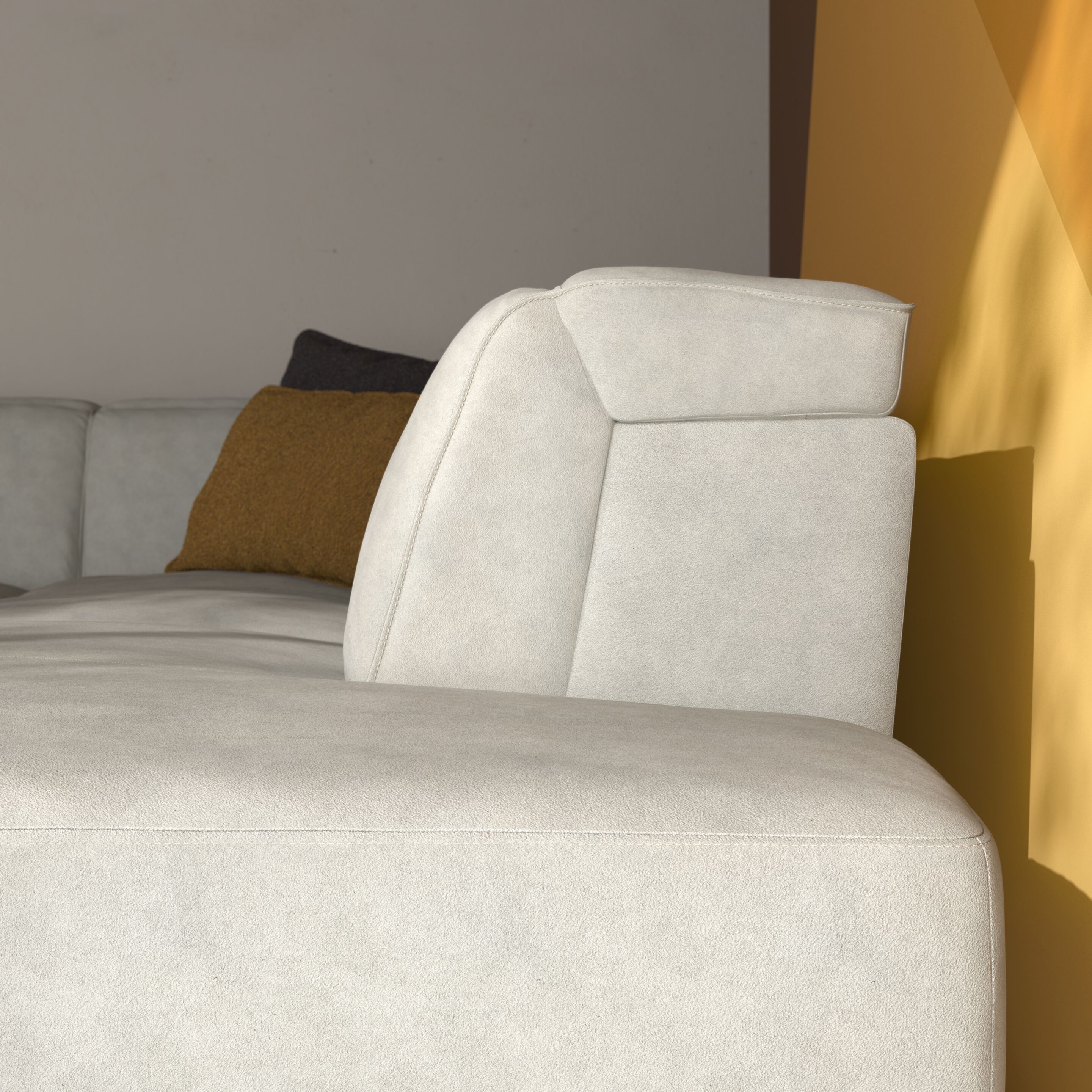 Кожаный угловой диван с откидной спинкой Natuzzi Italia IAGO ARCH-00153082 - Вид №31