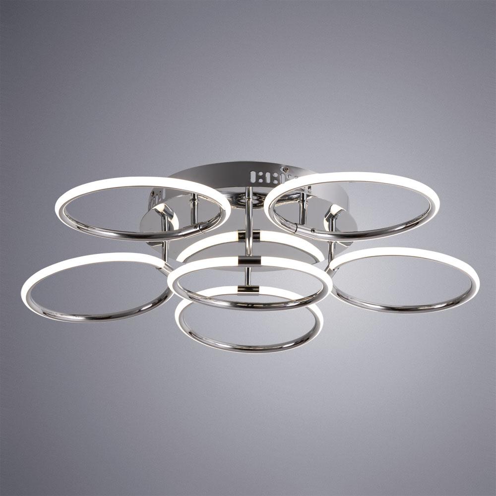 Потолочная светодиодная люстра Arte Lamp Presto A2516PL-6CC ARTE LAMP ДИЗАЙНЕРСКИЕ, PRESTO 328423 Хром;белый  - Вид №2