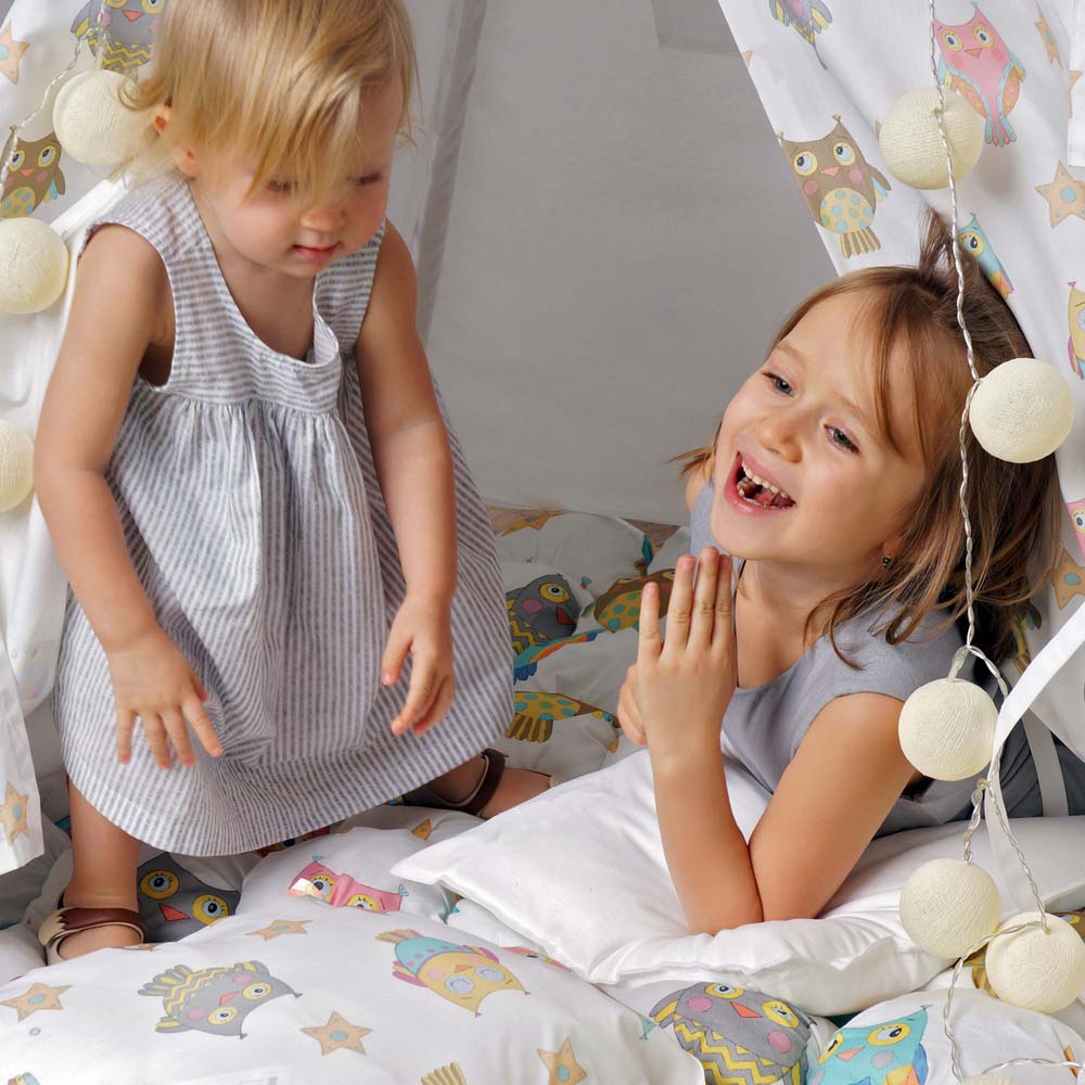 Вигвам для детей "Милые совята" VAMVIGVAM  281899 Белый;бежевый Santreyd  - Вид №4