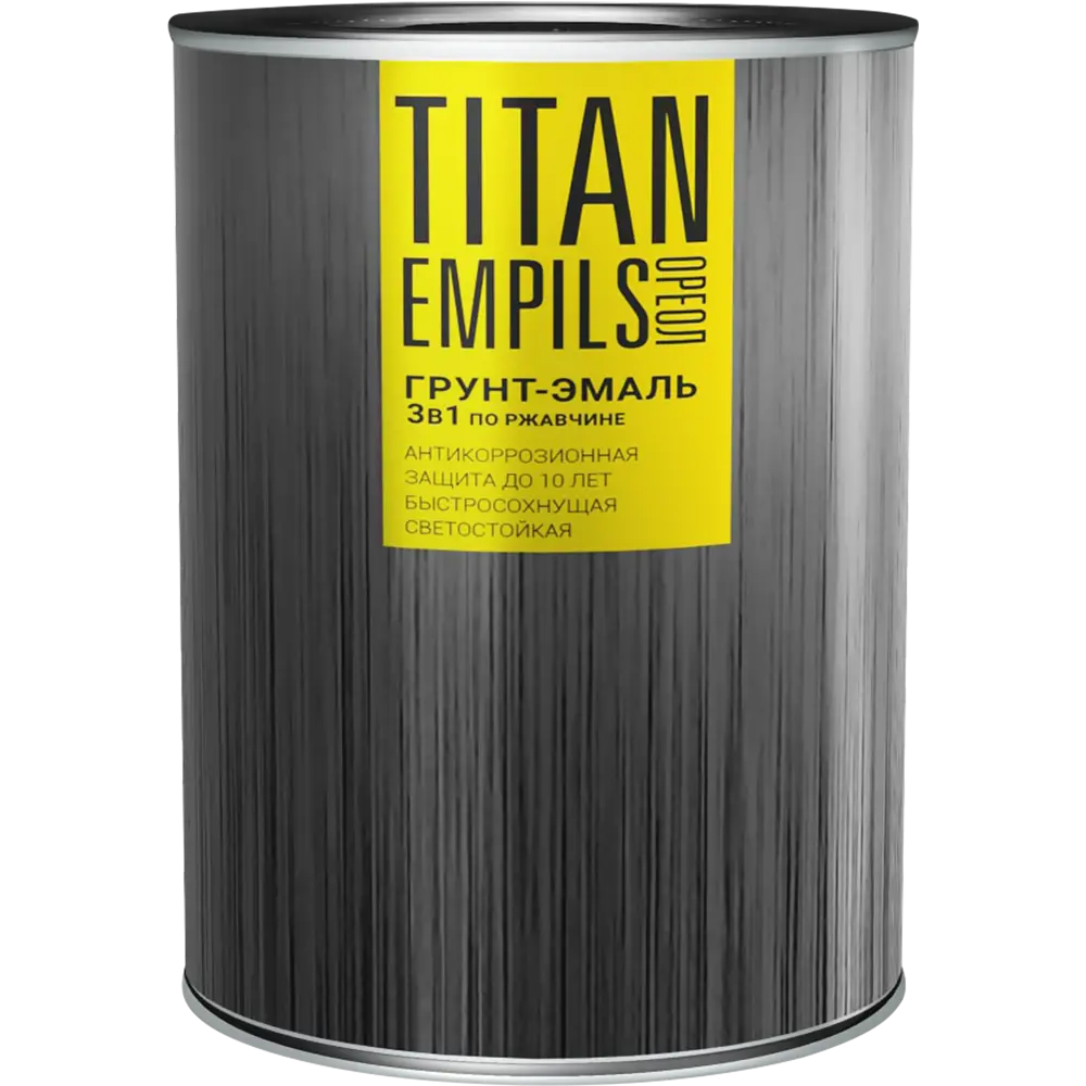 Грунт-эмаль по ржавчине Ореол Titan цвет серый 0.9 кг STLM-2153510 - Вид №1
