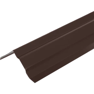 Планка ветровая для металлочерепицы 90x100 мм 2 м 0.4 мм RAL 8017 коричневый 12731994 STLM-2052568