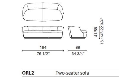 3-местный диван CAPPELLINI Orla ARCH-00044981 - Вид №5