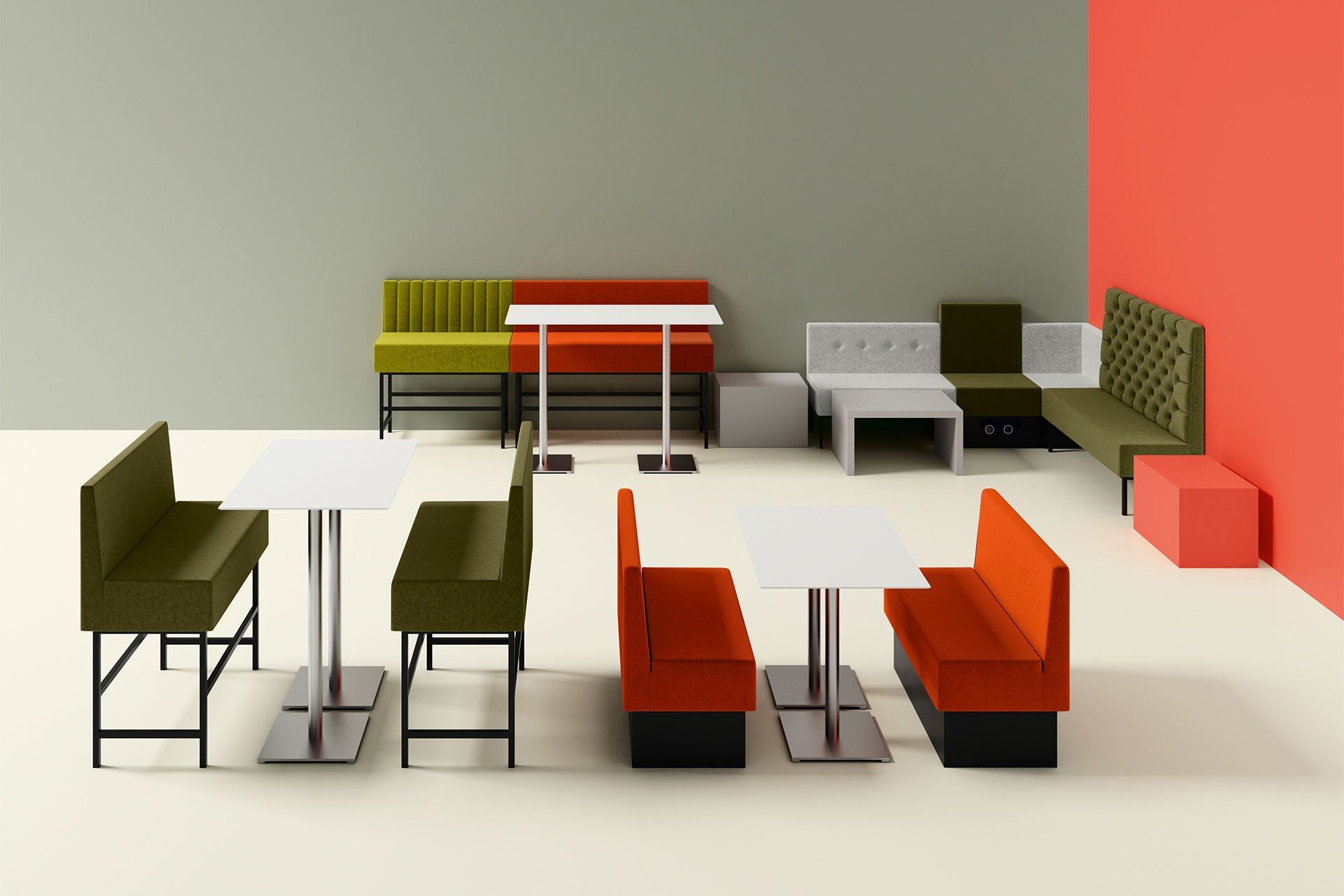 Модульный 3-местный диван с огнестойкой обивкой Domingo Salotti Lizzy 2 ARCH-00118348 - Вид №1