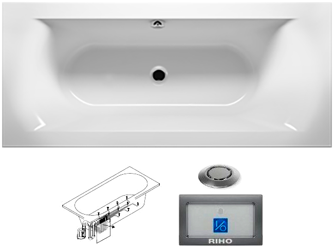 BB4400500000000_top1 Ванна Riho Lima Santreyd - Вид №1