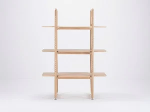 Gazzda Открытый двухсторонний книжный шкаф из дуба Fawn