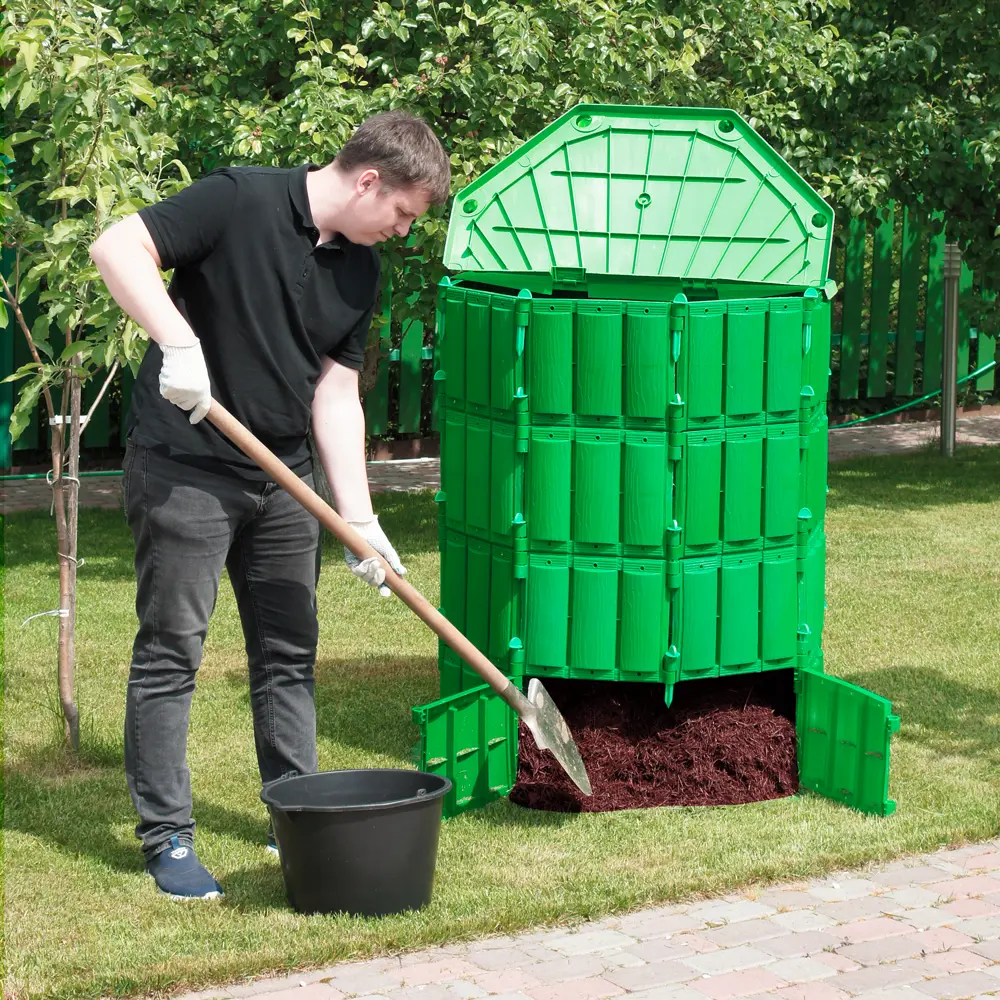 Компостер "Удачный компостер" 800 л полипропилен в ассортименте Santreyd STLM-2112706 - Вид №4