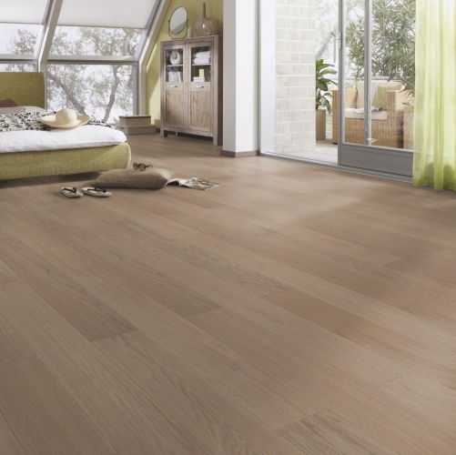 Паркетная доска Meister PS 300 Светло-серая глина 8234 Дуб Натур с брашью (Текстурированная) 1187х142 мм 2300200090 - Вид №4