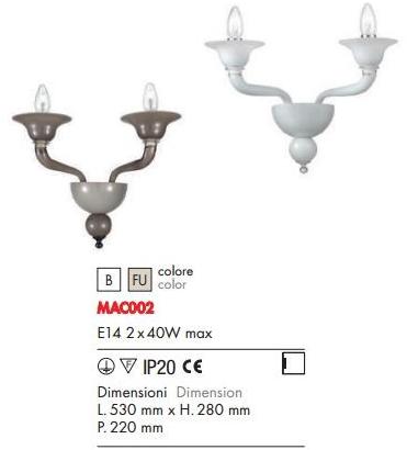 Rossini Illuminazione Настенный светильник из муранского стекла Macbeth sun-id-1511323 - Вид №2