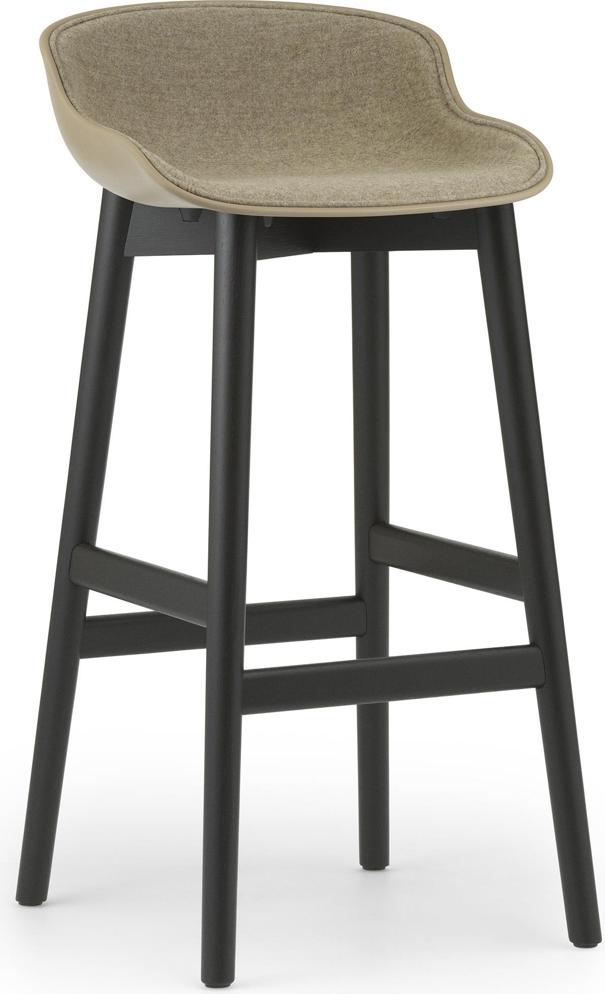 605230 Барный стул 75 см Передняя обивка Black Oak Sand / Synergy Normann Copenhagen Hyg 