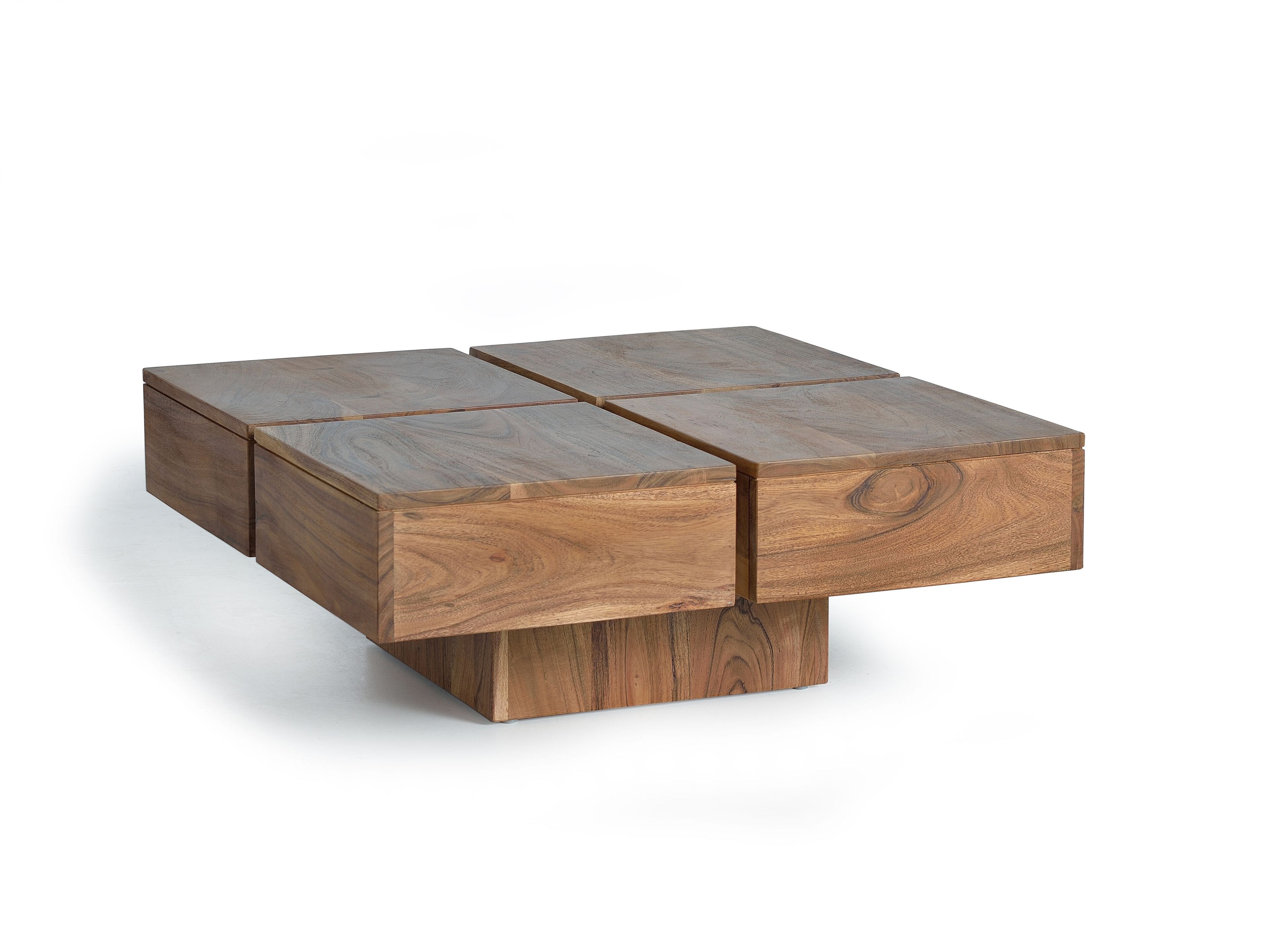 Квадратный журнальный столик из акации Giner y Colomer Contemporary ARCH-00134930