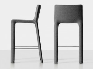 Kristalia Табурет высокий, обитый тканью, со спинкой Joko