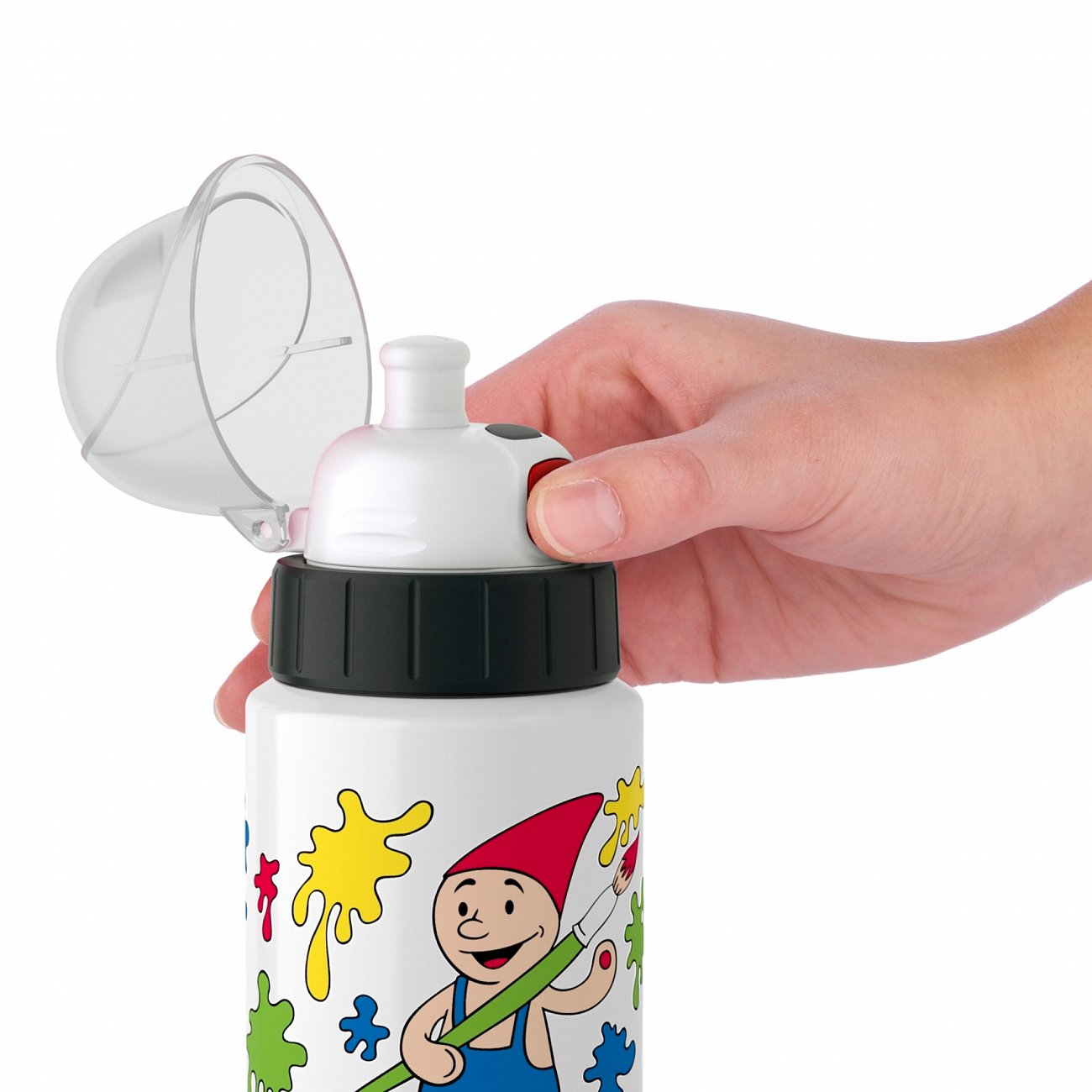 Термофляжка детская белая с рисунком 0,4 л "Художник" EMSA ДИЗАЙНЕРСКИЕ 00-3951780 Белый  - Вид №1