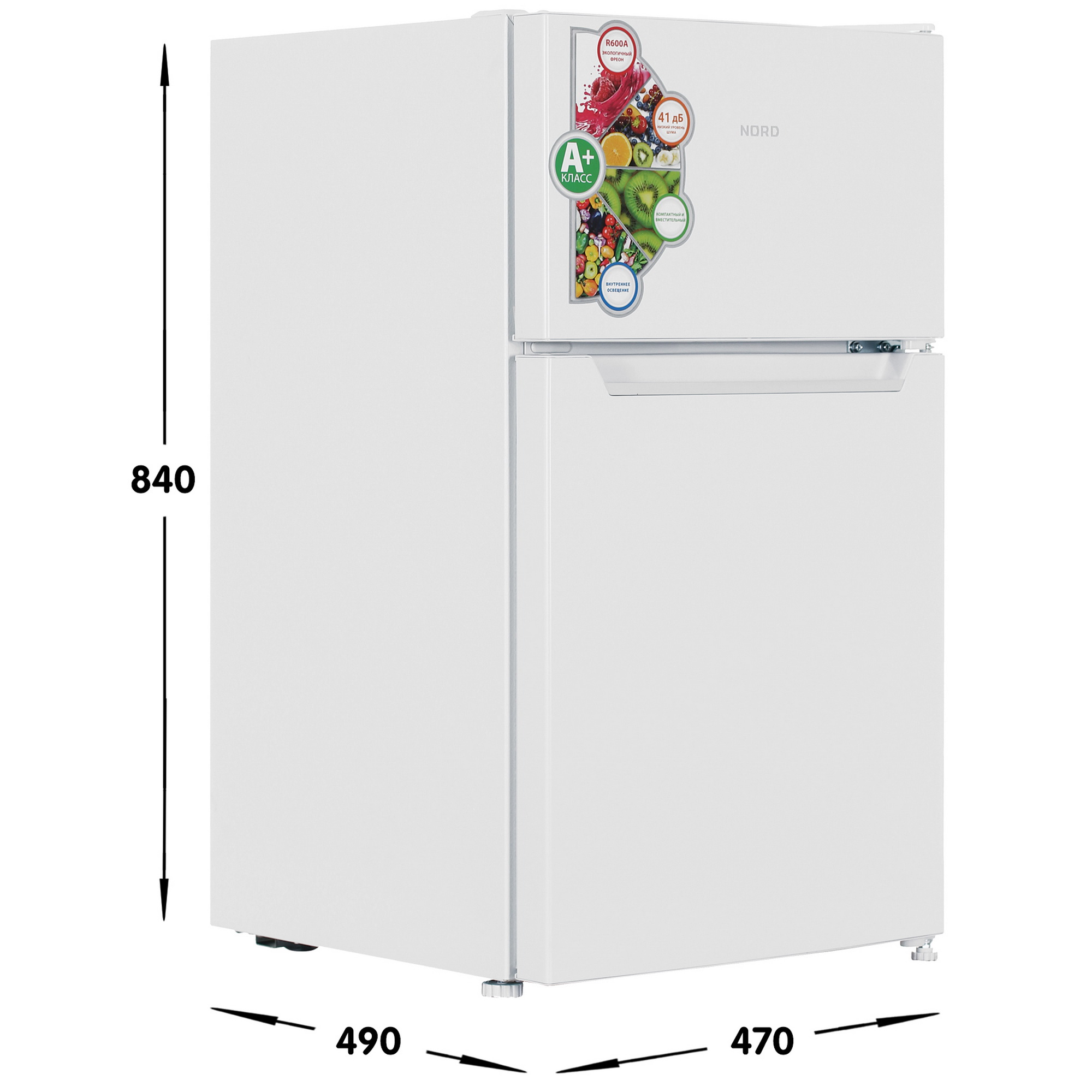 9290503 Холодильник компактный   NORD NT 90 W белый STDN-0095759 - Вид №6