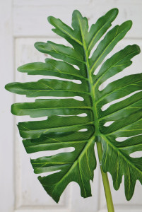 5281 883 a3 Искусственный колотый лист Вайя филодендрона, 91 см, зеленый H-andreas