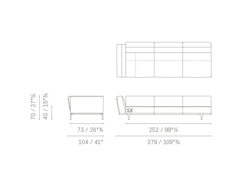 Ткань диван Poltrona Frau коллекция-диваны и кресла ARCH-00009449 - Вид №32