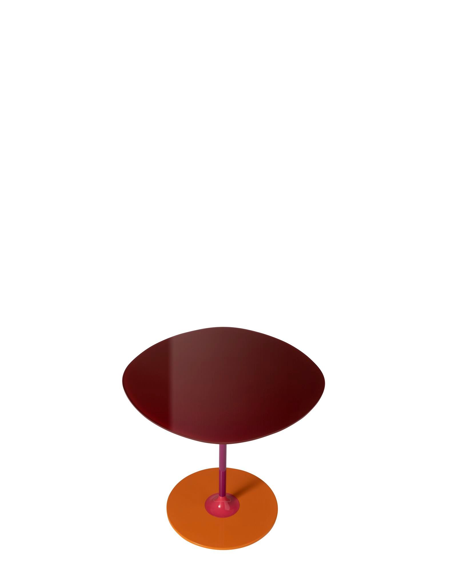 Круглый журнальный столик с хрустальной столешницей и стальным основанием Kartell Тьерри ARCH-00012249 - Вид №10