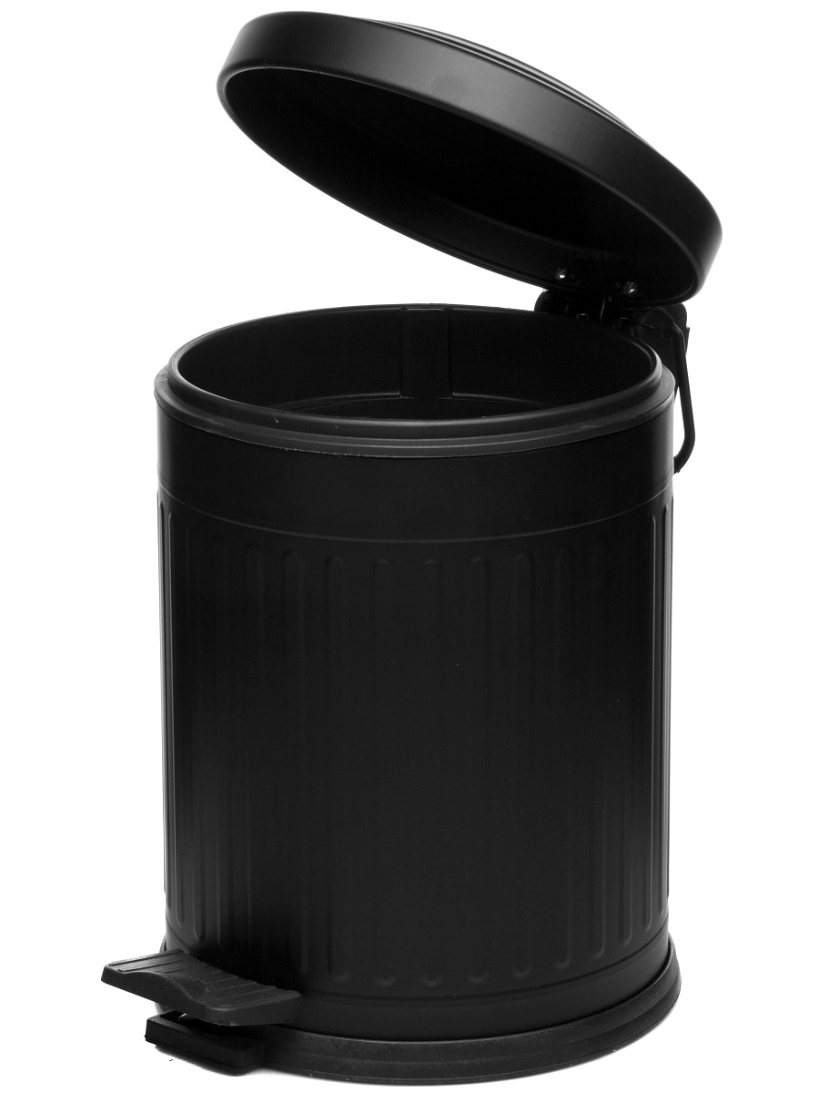 Вёдра с педалью и крышкой Apus 5L Black NAVAKO 11010 - Вид №1