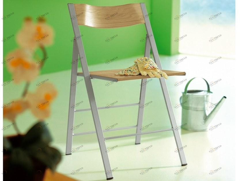 arrmet Складной стул из окрашенной или хромированной стали Pocket sun-id-1453808