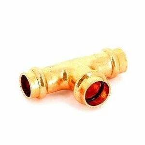 Тройник пресс 15x18x15 медный IBP