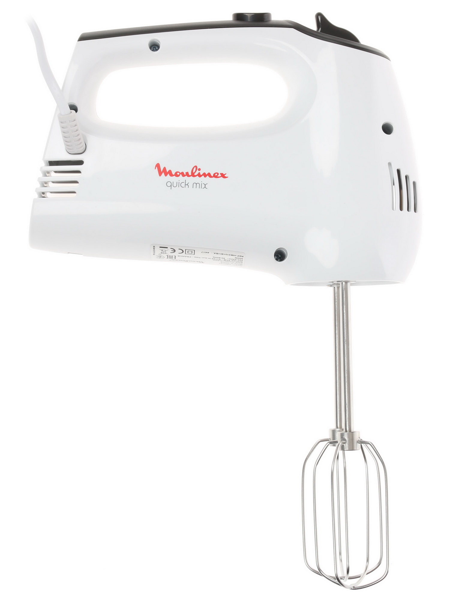 1223894 Миксер Moulinex Quick Mix HM3101B1 белый STDN-0100596 - Вид №2