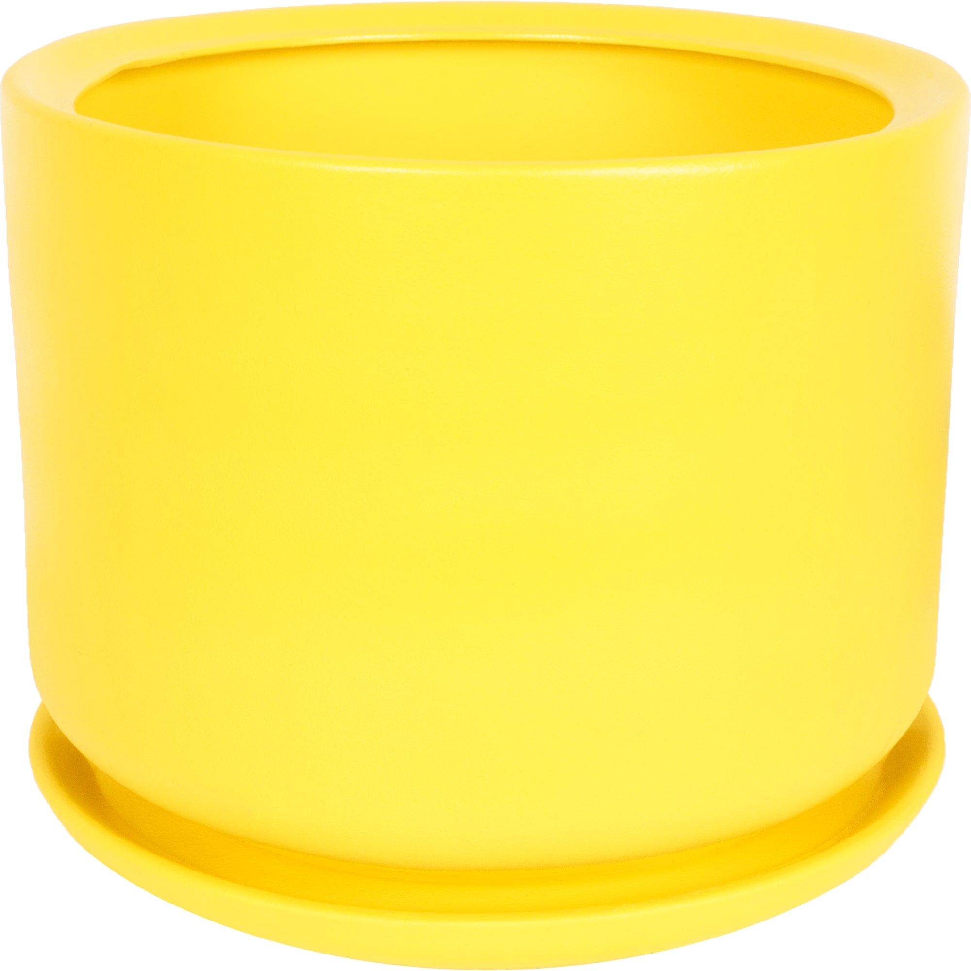 81932575 Горшок цветочный ø29 h29 см v12 л керамика жёлтый Орфей Santreyd