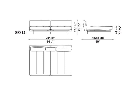 4-местный кожаный диван B&B Italia SAKé ARCH-00129422 - Вид №9
