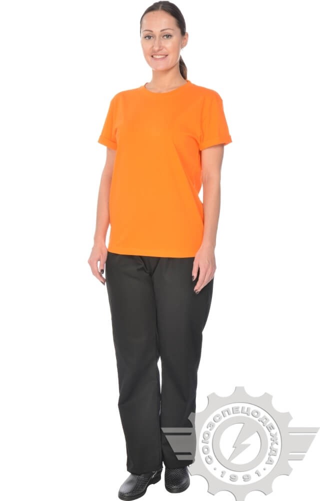 4958211 Футболка оранжевая  Одежда для официантов  размер S (44-46) Спецодежда  - Вид №9