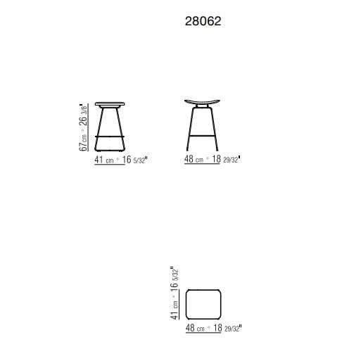 Высокий кожаный стул с подставкой для ног Flexform Echoes S. H ARCH-00061583 - Вид №1