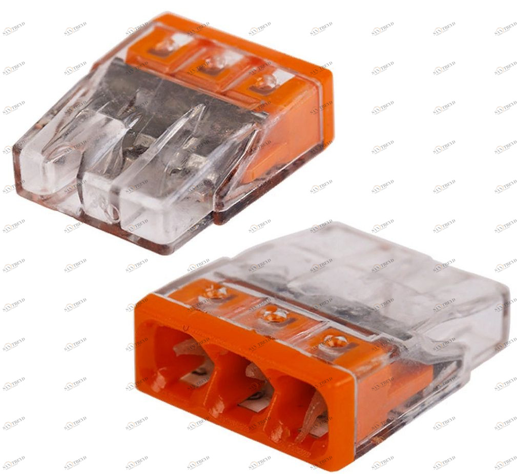 Клемма соединительная Ваго / WAGO 2273-203, 3-разъёма под провода 6464