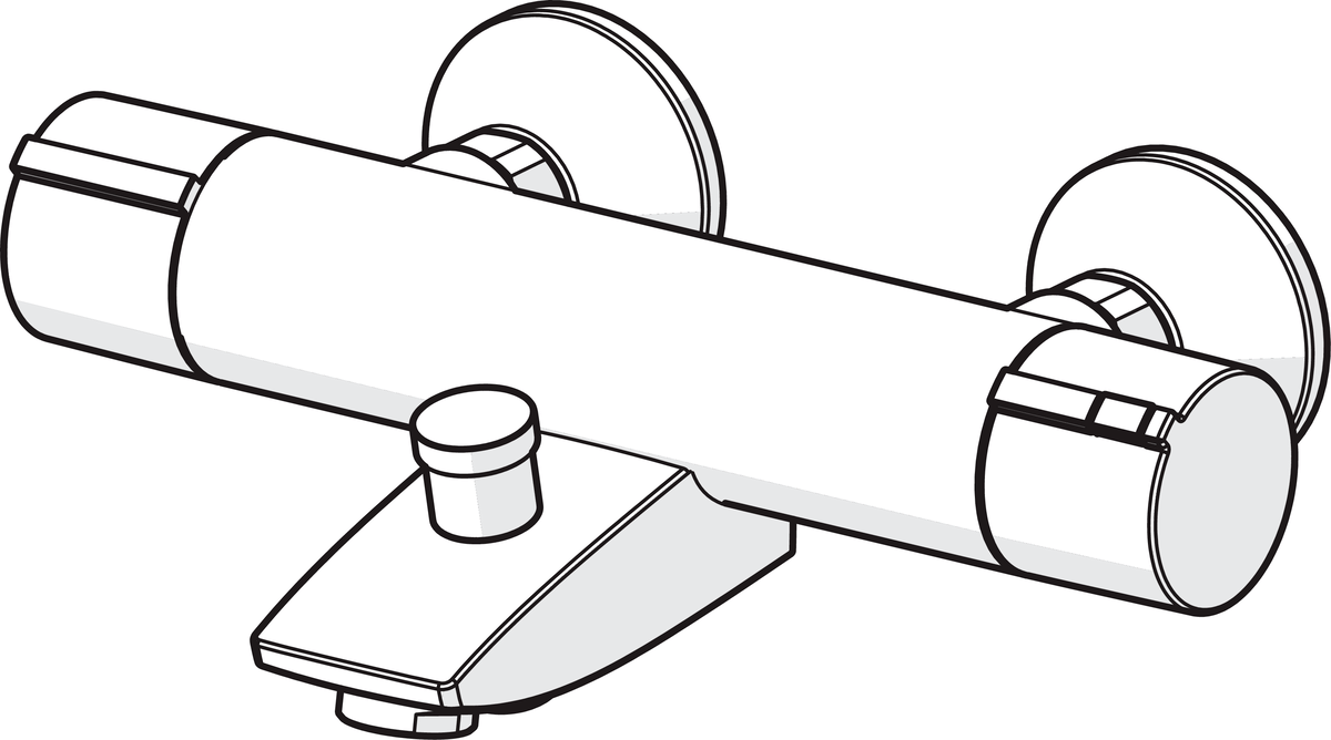 Oras 2875U Cмеситель для ванны и душа 2875U Cubista Хром  - Вид №2