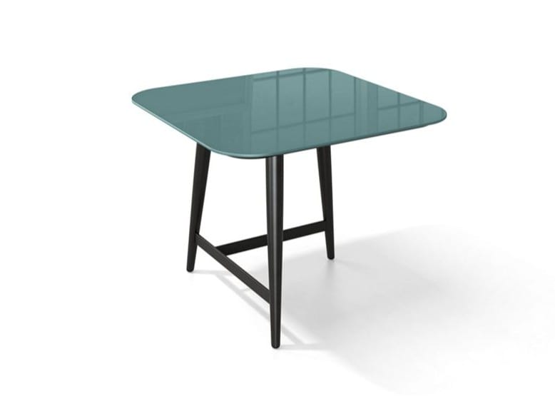 Высокий квадратный журнальный столик из шпона ROCHE BOBOIS OCTET ARCH-00041969 - Вид №1