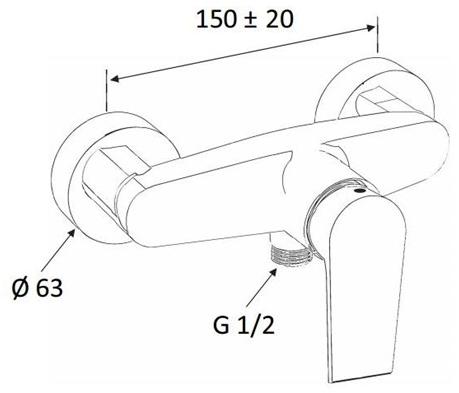Rubinetterie Mariani Смеситель для душа Artic 252-at - Вид №1