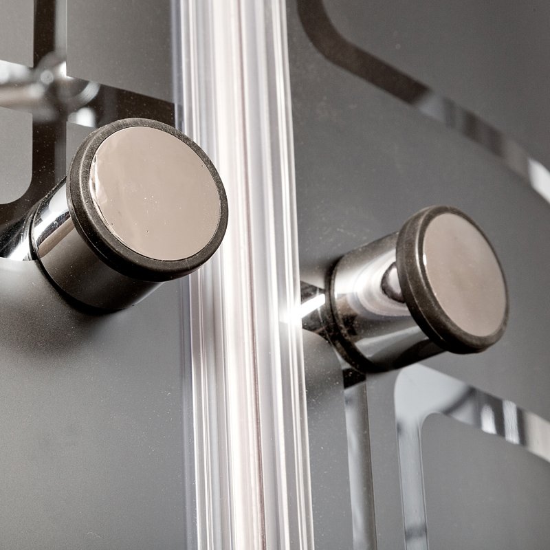 ЕМ1511 RLED с гм. Душевая кабина DETO Серия EM BМ4510 стандартная BLACK - Вид №13