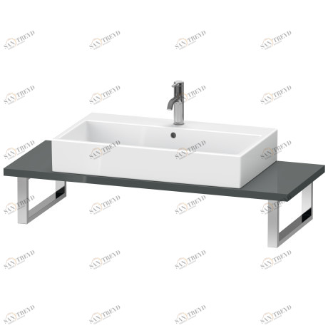 XL106C03838 Консоль для накладных раковин и встраиваемых умывальников, Толщина консоли 30 мм X-Large #XL106C 550 мм Доломитово-серый глянцевый лак Duravit