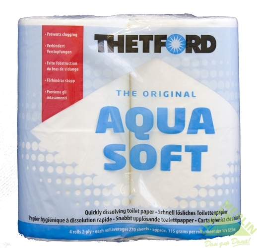 10500375 Туалетная бумага для биотуалета Aqua Soft, 4 рулона STLM-0000500 THETFORD