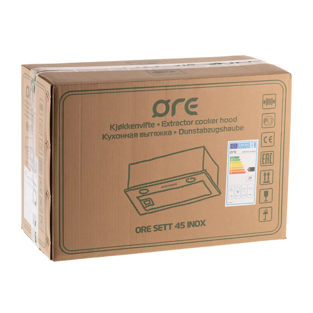 Встраиваемая вытяжка Ore Sett 45 45 см цвет нержавеющая сталь STLM-2019169 - Вид №9