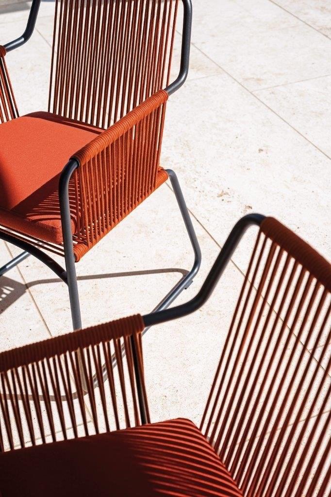 RODA Садовый стул на санках из нержавеющей стали с подлокотниками Harp sun-id-1449716 - Вид №13