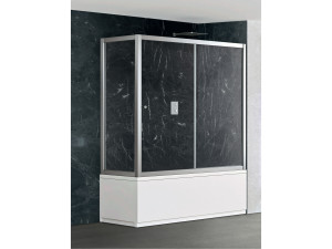 Хрустальная раздвижная стена для ванны