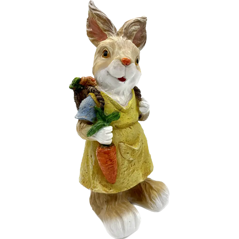 Santreyd: Садовая фигура Зайчиха с морковкой-кашпо для цветов 89341434 STLM-0952181